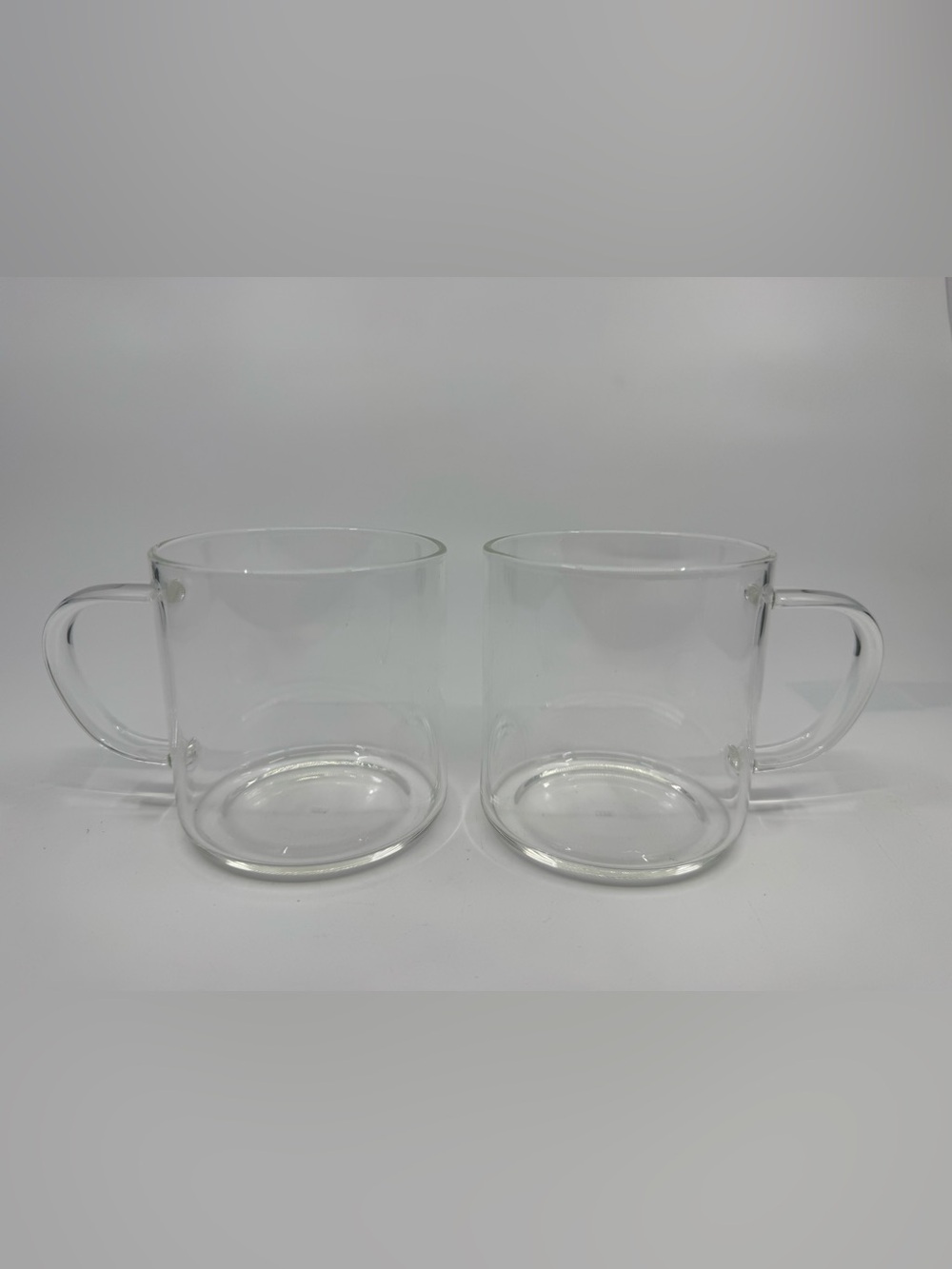 Luxu Glass Coffee/Tea Beverage Mugs Set Of 2